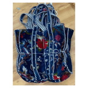Bolso de mano de terciopelo de alta calidad, bolso de mercado Jhola, recién llegado, bolso de compras acolchado grande para mujer, forro de algodón de estilo de moda Vintage - Product Image 1