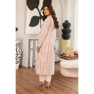 Conjunto de Camisa y Pantalón con Lentejuelas y Jacquard Lurex Rosa para Mujer, Ropa de Oficina, Tops Cortos, Tallas 2XL, 3XL, 4XL para Verano y Otoño - Product Image 2