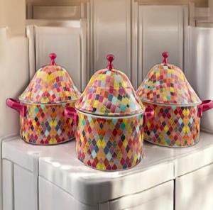 Nouvel arrivage de chauffe-plats plaqué argent beau design moderne chauffe-plat casserole en acier inoxydable métal chauffe-plat - Product Image 1