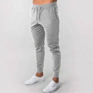 Pantalons de survêtement décontractés en toile pour hommes, sur mesure, en gros, taille élastique, polyester/coton, surdimensionnés, respirants - Product Image 2