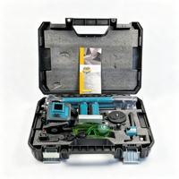 Niveau laser vert auto-nivelant 16 lignes 3D 360° multicolore avec trépied pour la mise en plan de la construction