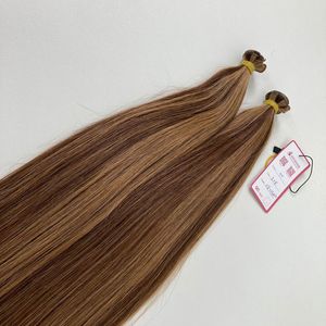 ผมต่อแบบ Remy แท้100% ยาว18นิ้วสำหรับผมเงางาม3 + 8ย้อมสีอ่อนไม่พันกัน - Product Image 2