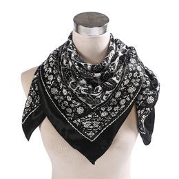 Bandana Hair Square Cheap Scarves Custom Color Digital Printing Cotton <b>Sunscreen</b> Four Seasons Fashion Best Selling Scarves - Product Image 4
