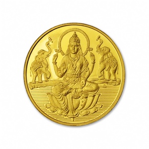 Pièce de collection Ganesha Arts Déesse Laxmi en or jaune pur 24 carats 999, 10 grammes, certifiée - Product Image 1