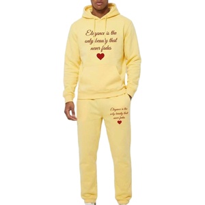 Nouvel ensemble de survêtement en molleton de coton pour homme 2026 – Vêtements de sport respirants avec logo personnalisé - Product Image 5