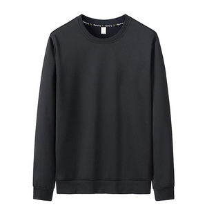 Sweat-shirt de rue décontracté surdimensionné de haute qualité pour hommes, couleur unie personnalisée, teint uni pour l'hiver - Product Image 3