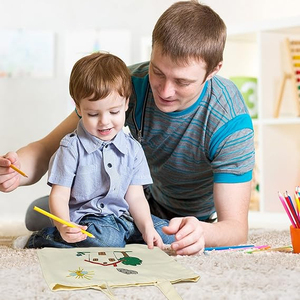 Sacs à bandoulière en toile noire et blanche réutilisables en coton pour femmes sac d'épicerie à fermeture ouverte - Product Image 4