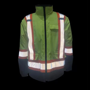 Hi Vis Safety Jacket Work Clothing Reflective <b>Coat</b> High Visibility Workwear for Construction Traffic Warehouse - Product Image 5