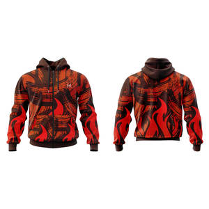 Sweat à capuche zippé en molleton français personnalisé, respirant, anti-froissement, chaud pour l'hiver, vêtements de sport décontractés pour hommes et femmes - Product Image 3