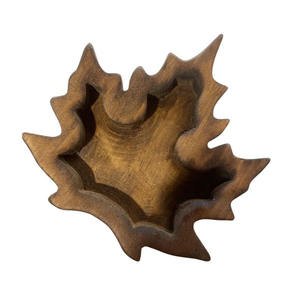 ชามแป้งไม้แฮนด์เมดสำหรับตกแต่งบ้านและทำเทียนดีไซน์โคลเวอร์สี่แฉกงานฝีมือจาก CA1829เวียดนาม - Product Image 2