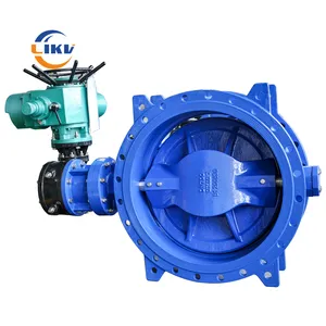 Like Chinese Supplier 40 Inch Double Flange Triple Eccentric Electric Butterfly Valve with Reducer