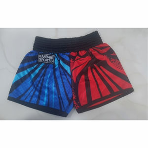 Pantalones Cortos de Boxeo Muay Thai Unisex, Felpa Elástica, Transpirable, Secado Rápido, 100% Poliéster, Novedad 2024, Más Vendidos, MOQ Bajo - Product Image 1