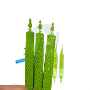 Ensemble de pinces à épiler pour extensions de cils en acier inoxydable de qualité professionnelle, à pointe pointue à 90 degrés, avec poignée en fibre diamantée, OEM/ODM - Product Image 2