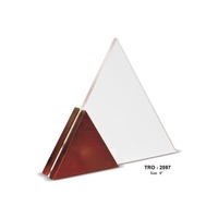 Plaque de trophée en acrylique cristal gravée sur mesure, de qualité supérieure, écologique, design moderne, taille 6 pouces, pour la reconnaissance d'entreprise