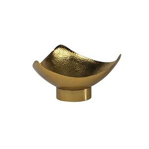 High Quality Material Handmade Fruit Bowl Luxury festive bowl Gold Color Finished Serving Bowls Metal Home <b>Storage</b> - Product Image 2