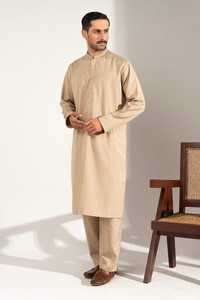 Ensembles Shalwar Kameez à col mandarin cousu, très vendus, de créateur, longs, pour hommes, grande taille, respirants, confortables, pakistanais - Product Image 2