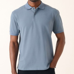 Polo en piqué de coton 100% pour hommes - Product Image 1