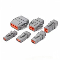 Deutsch DTM loạt công nghệ dây nịt 2 đến 12 pin nam và nữ kết nối không thấm nước cho ô tô chính xác dây nịt