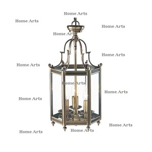 Linterna colgante de latón de diseño atractivo, forma y tamaño personalizados, linterna colgante de Ramadán para uso en decoración de bodas - Product Image 1