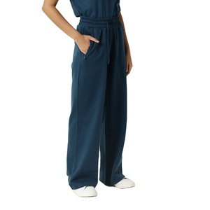 กางเกงวิ่งขายาวผ้าคอตตอนเนื้อนุ่มระบายอากาศได้ดีกางเกงวิ่งขากว้างสำหรับผู้หญิงกางเกง100% - Product Image 1