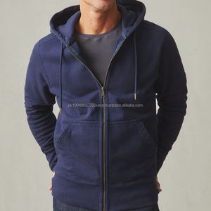 Sudadera con Capucha Completa para Hombre, Sudadera de Algodón Orgánico con Forro Polar, Sudaderas con Capucha para Hombre, Sudadera con Capucha Personalizada con Cremallera - Product Image 3