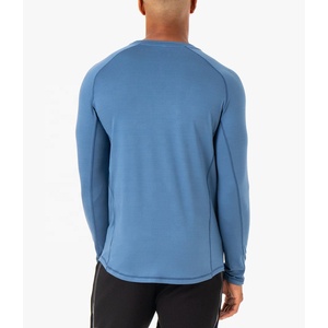 Camiseta de Manga Larga Casual de Alta Calidad, Ecológica, Transpirable, 220g, 100% Algodón Jersey, para Hombre, con Logotipo Personalizado en la Parte Delantera - Product Image 5