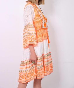 Robe longue bohème à col en V sans manches, broderie de perles à motif Paisley, découpe ajourée, taille standard, convient aux tailles 36-44 - Product Image 6