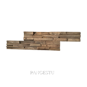 แผ่นผนังไม้เนื้อแข็งธรรมชาติแบบเรียบง่าย ตกแต่งผนังด้วยไม้รีไซเคิล สำหรับตกแต่งผนังภายในบ้าน ร้านกาแฟ ร้านอาหาร โรงแรม - Product Image 2