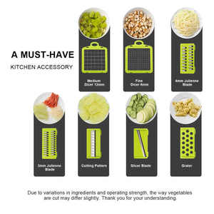 16 in 1 Good Quality Kitchen Tool Multifunctional Vegetable Cutter Potato &amp; <strong>Onion</strong> Slicer Chopper With Stainless Steel Blade - Product Image 6
