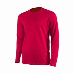 Stock en vrac T-shirts de gym à manches longues et compression pour hommes coupe athlétique vente en gros de vêtements en polyester et en coton mélangé - Product Image 3
