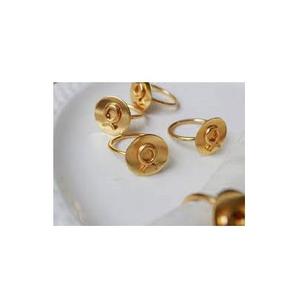 Anneau de serviette en laiton au look moderne, fait à la main brillant poli rond en laiton pour la fabrication provenant de l'inde - Product Image 1