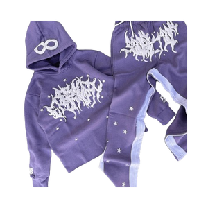 Sudadera con Capucha para Hombre, Estilo Vintage Desgastado, Lavado Ácido, con Pedrería, de Algodón French Terry, Desgarrada, Decolorada, Corte Cuadrado, con Cierre - Product Image 1