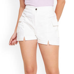 Shorts cargo taille haute, poches profondes, durables, respirants, séchage rapide, écologiques, tissu 100% coton, personnalisés - Product Image 1
