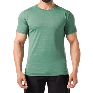 T-shirt de compression pour entraînement de gym à bas prix, design personnalisé à col ras du cou, sans couture, respirant, 100% coton - Product Image 5