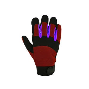 ถุงมือช่างหนังสังเคราะห์ถุงมือเซฟตี้ทำงานป้องกันการกระแทกงานออกแบบได้ตามต้องการ - Product Image 2