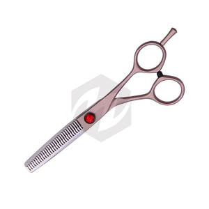 Tijeras de Entresacar para Cortar Cabello de Alta Calidad con Mango de Color Rosa, Tijeras Profesionales de Peluquería para Peluquería y Uso en Salón - Product Image 2