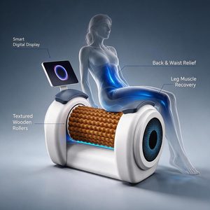 Standing Roller <b>Massage</b> <b>Machine</b> ABS Stainless Steel Multi-layer Beads 360 Rotating Deep Tissue Body Kneading - Product Image 3