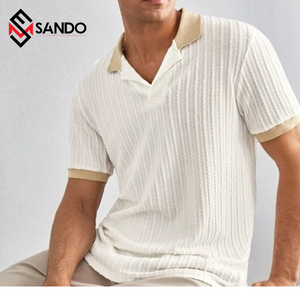 Camisetas transpirables en varios patrones Dibujos animados pintados a mano geométricos a cuadros con botón de logotipo o decoración de diamantes - Product Image 1