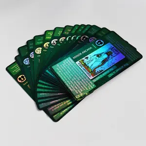 Conception personnalisable de haute qualité mode gros papier personnalisé luxe impression disenos de cartas de tarot cartes oracle