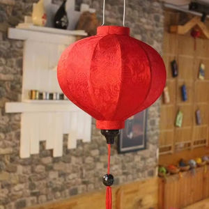 โคมไฟผ้าไหมขนาดใหญ่สำหรับตกแต่งบ้านโคมไฟเวียดนามแบบแขวนสำหรับตกแต่งบ้านงานฝีมือแบบดั้งเดิมส่งออกจากเวียดนาม - Product Image 1