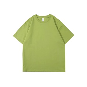 100% algodón camiseta de hombre de peso pesado de lujo de gran tamaño hombro caído logotipo personalizado diseño cuadrado en blanco Camiseta de algodón orgánico - Product Image 2