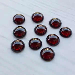 Garnet Cabochão De Forma Redonda Cabochão Calibrado Pedras Preciosas Soltas Para Jóias Fornecedor A Granel