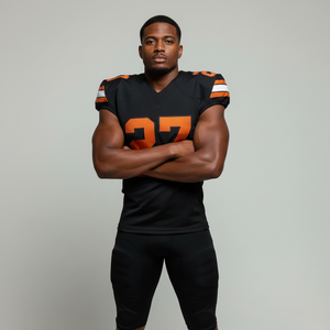 Uniforme de Fútbol Americano Personalizado Profesional OEM, Diseño Personalizado por Sublimación, Transpirable, Manga Corta, Conjunto de Jersey con Nombre de Equipo Personalizado - Product Image 5