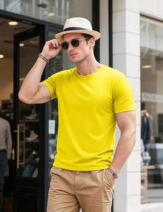 Camisetas para hombre de manga corta UPF 80 + Protección solar Ligero Absorbe la humedad Casual Cuello redondo Camisetas básicas - Product Image 3