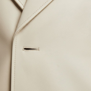 Gabardina de Cuero para Hombre, Proveedor de Fábrica OEM, Venta al por Mayor, Hecho a Medida, Largo, Elegante, Prenda Exterior de Invierno, Algodón - Product Image 4