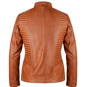 Chaqueta de cuero para mujer de alta calidad de nuevo diseño clásico 2025, cuello levantado con cierre de cremallera, algodón relleno transpirable a prueba de viento - Product Image 6