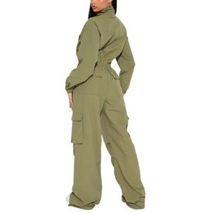 New Fashion <b>Crop</b> Zipper Windbreaker <b>Jacket</b> Women Casual Stitching Color Windbreaker Tracksuit Fall Winter Tracksuits for Women - Product Image 2