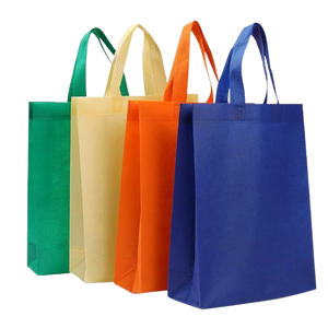 Bolsa de compras reutilizable ecológica de tela no tejida reciclada sellada ultrasónica con logotipo de impresión personalizada - Product Image 1