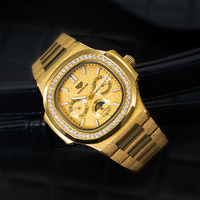 Reloj de Lujo GFL-JR005 con Manecillas Luminosas, Reloj de Hombre de Acero Inoxidable, Relojes de Pulsera Mecánicos de Moda, OEM ODM