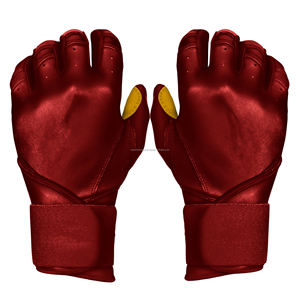 Guantes de bateo de béisbol personalizados de primera calidad puño largo OEM al por mayor guantes de agarre deportivos duraderos de cuero para jugadores - Product Image 6
